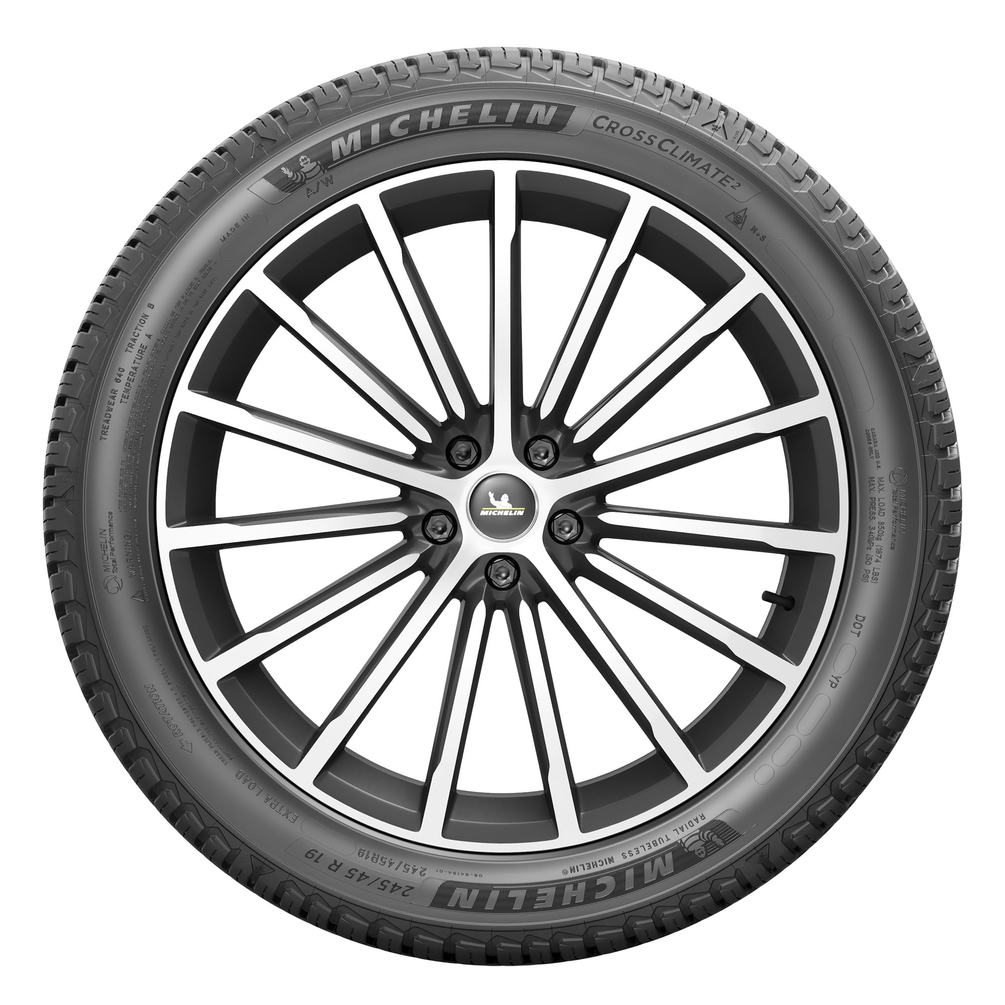 Michelin Cross Climate2 A/W All Weather 235/55R19 105V XL SUV/Crossover Tire